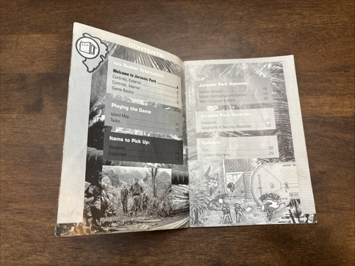 Super Nintendo SNES solo manuale istruzioni Jurassic Park 1991 - Foto 3 di 9
