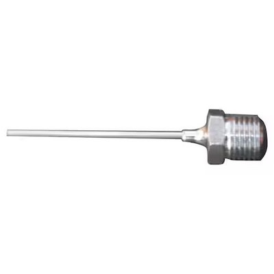 Needle, Reusable Blunt Probe 1/4 In Npt, Stainless Steel, Silver, 5 Pk, 5Fva4
