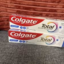 Colgate Total Active Prevention Toothpaste, Clean Mint Paste, 5.1 OZ (Lot of 2) 1.27 per gallon