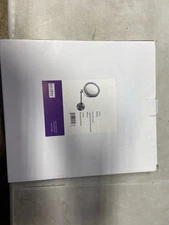 ICO Bath V9054 Volkano LED Bathroom Mirror, Circular, Brushed Nickel