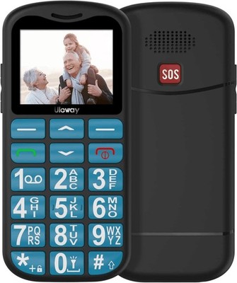Großtastenhandy für Senioren, einfach zu bedienendes Basic Phone, SIM frei entsperrt