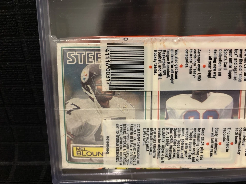 1983 Topps Football Grocery Pack (Tray) Unopened * HOF Mel Blount & Dan Fouts - Image 3 of 4