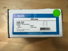 SYSTEM SENSOR SWLED Wall Fire Strobe White Body Clear Lens New