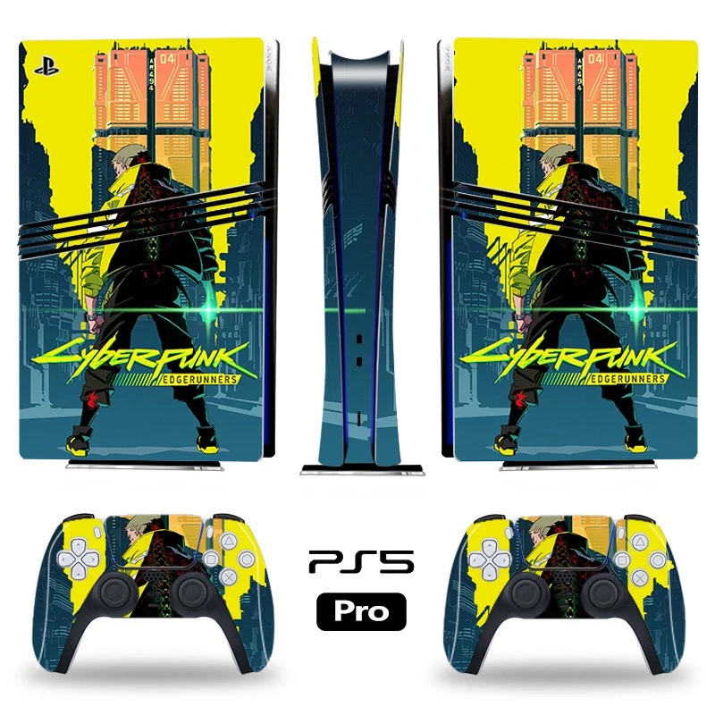 PS5Pro Standard Disc Digital Console Skin Sticker Decal Cyberpunk Fringe Walker - Image 4 of 4