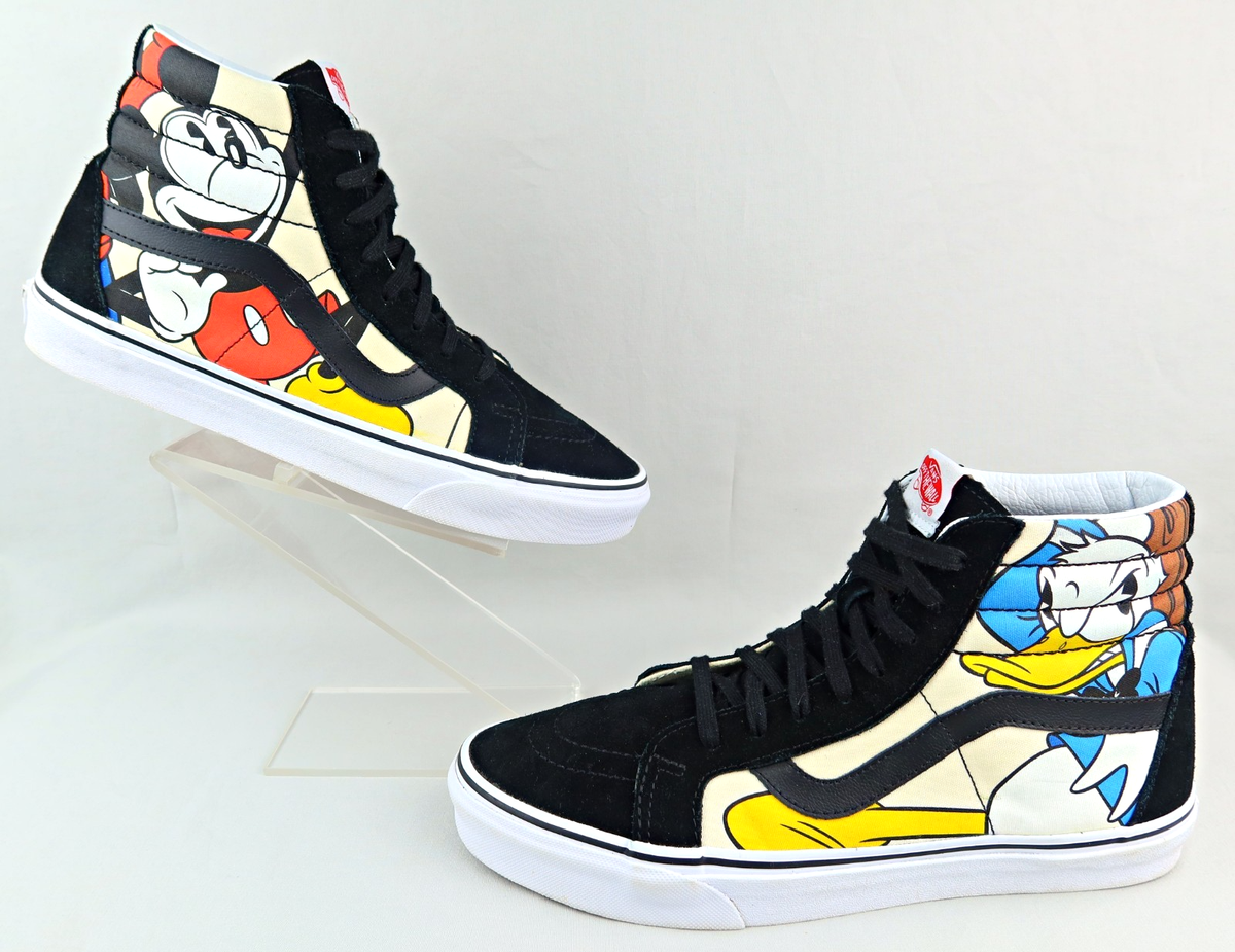 Disney x VANS Sk8-Hi Mickey and Friends Sneakers Mens Sz 9 Womens