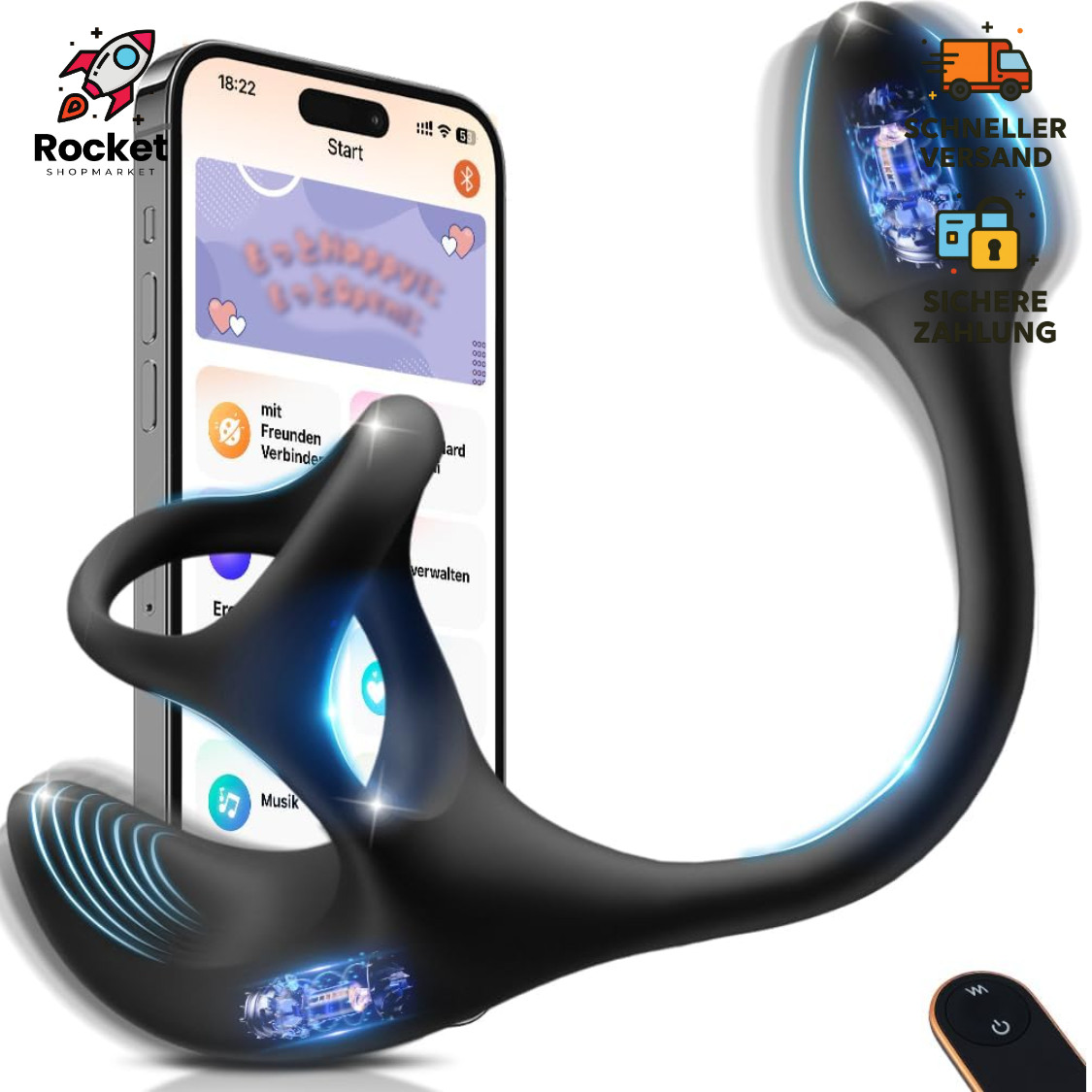 Analvibrator Prostata Stimulation 9 Vibrationsmodi Silikon Analvibrator Prostata Stimulation 9 Vibrationsmodi Silikon