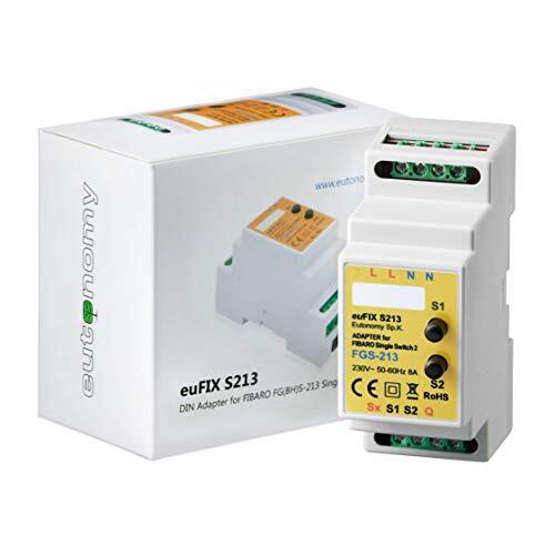 Eutonomy S213 Adattatore euFIX per Guida DIN, Nero (v1C)