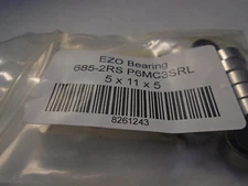 (Qty 8) EZO Bearing  685-2RS  P6MC3 SRL