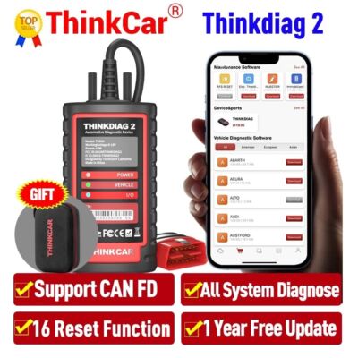 THINKDIAG 2 CAN-FD KFZ Alle System 15 Reset OBD2 Diagnosegerät BT Scanner For GM