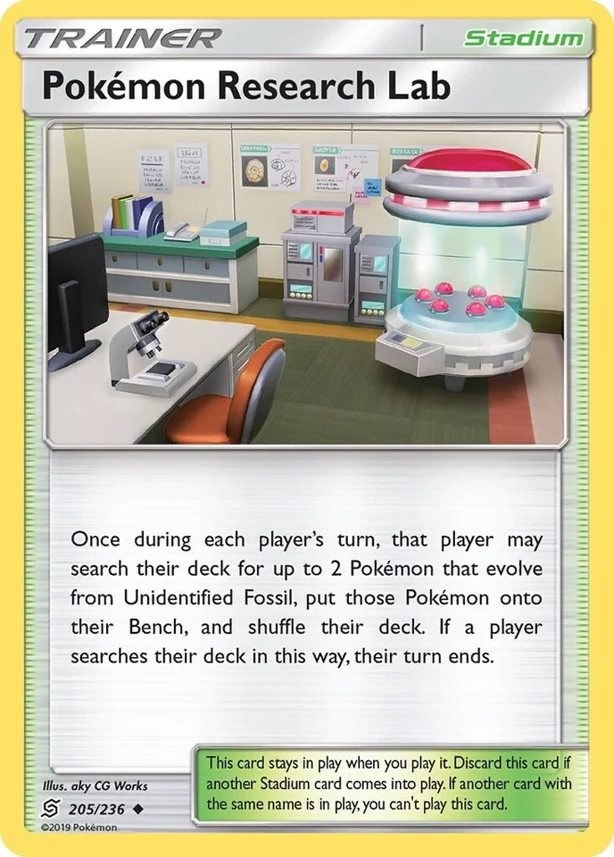 Pokemon Research Lab 205/236 Sm-Unified Minds