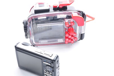 Olympus μ Tough 6000 White Digital Camera PT-047 Underwater Case