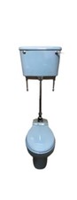 Sky Blue Medium Level Toilet 