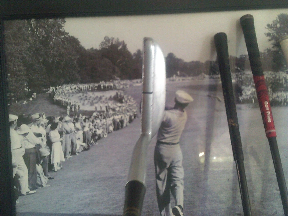 Taco de golfe vintage Macgregor Tourney IM 5 Iron Master. Couro original. 33,5 pol. - Imagem 4 de 4