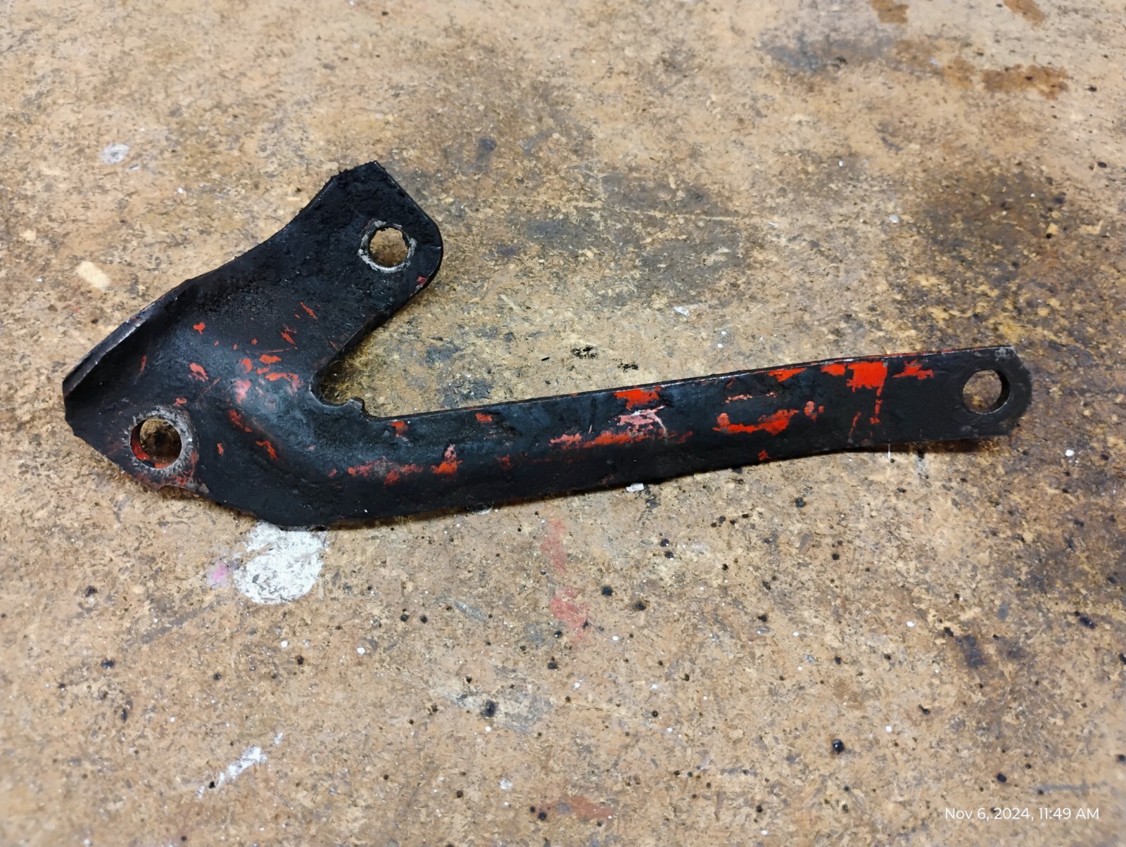 OEM 1960's GM Chevrolet SBC Chevy V8 Alternator Support Bracket Brace