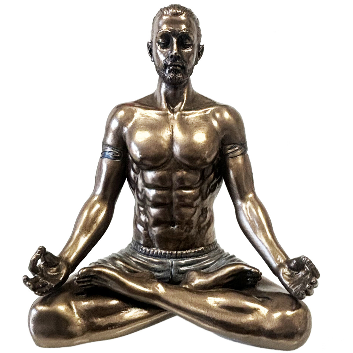 Statuette yogi en position du lotus pour studio yoga et salon
