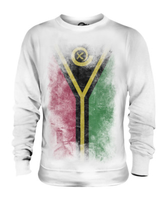VANUATU VERWASCHENE FLAGGE UNISEX PULLOVER OBERTEIL NI-VANUATU VANUATUAN GESCHENK SHIRT
