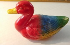 Vintage 5" Celluloid Duck Great Colors.