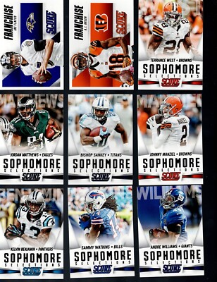 2015 BOWMAN FOOTBALL COMPLETE YOUR SET INSERTS  BUY 2 GET 1 FREE !