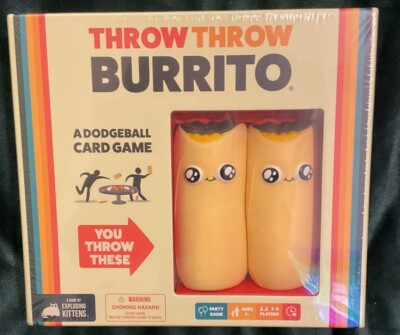 EXPLODING KITTENS Throw Throw Burrito Card Game NEU & SEALED OVP 2022 Edition
