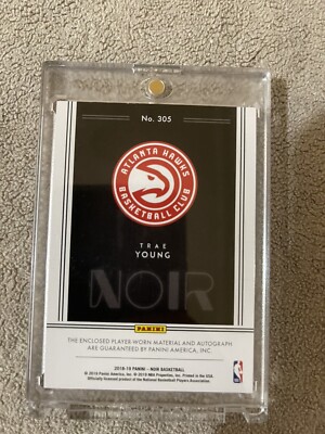 その他 2018-19 Panini Noir Trae Young RC Auto 2018-19 Trae Young