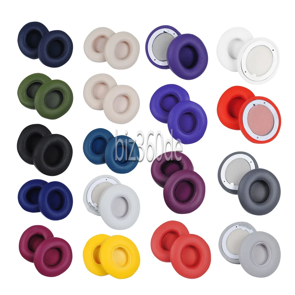 MARKENLOS für Beats by Dr.Dre Solo 2.0 /3.0 Kopfhörer 2 x Ersatz-Ohrpolster Weiches Kissen