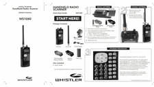 WHISTLER WS-1040 SCANNER OPERATING MANUAL + QUICK START GUIDE