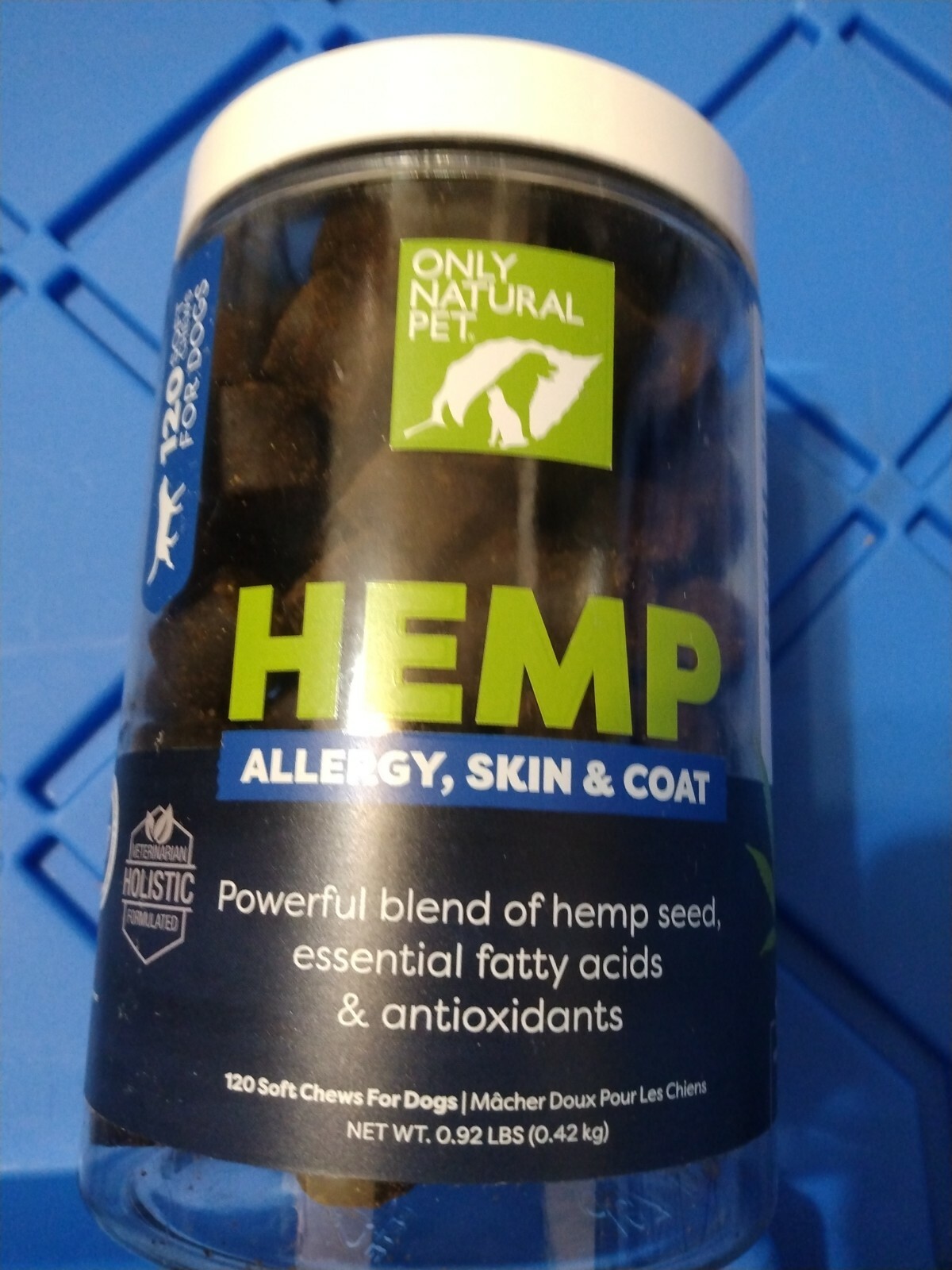 New Only Natural Pet Dog Hemp Allergy Skin & Grelly USA
