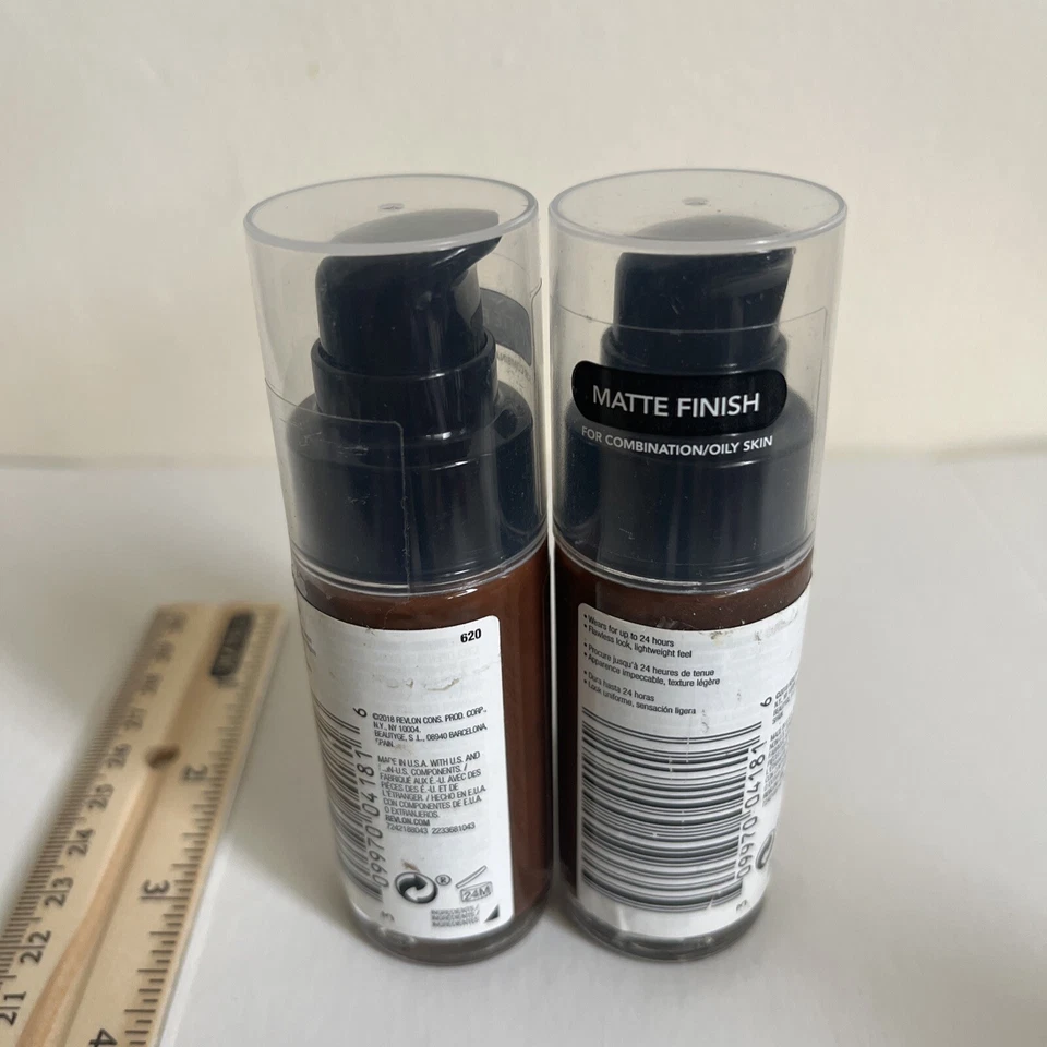 2X Revlon ColorStay Foundation for Combination/Oily Skin #620 Java Sealed New - Image 4 of 4