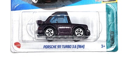 Hot Wheels Porsche 911 Turbo 3.6 (964) Tooned Kids Diecast Model