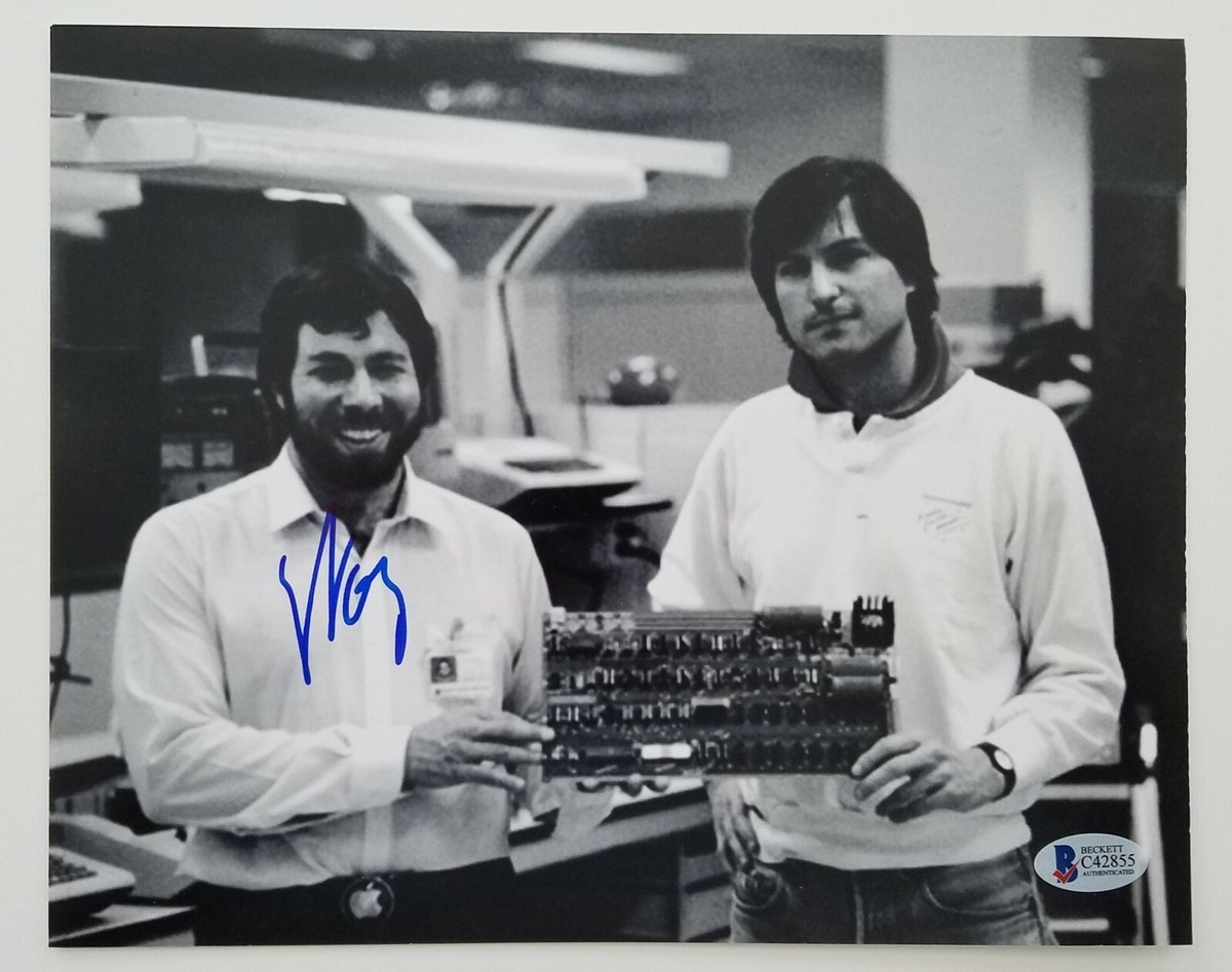 【処分価格】Steve Wozniak氏 直筆サイン Steve Wozniak Signed Autograph 8x10 Photo - Rare Apple