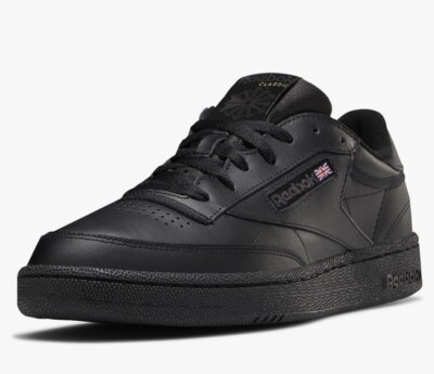 Reebok Classic Club C 85 Black  Charcoal Mens Sneakers Shoes Size 11.5