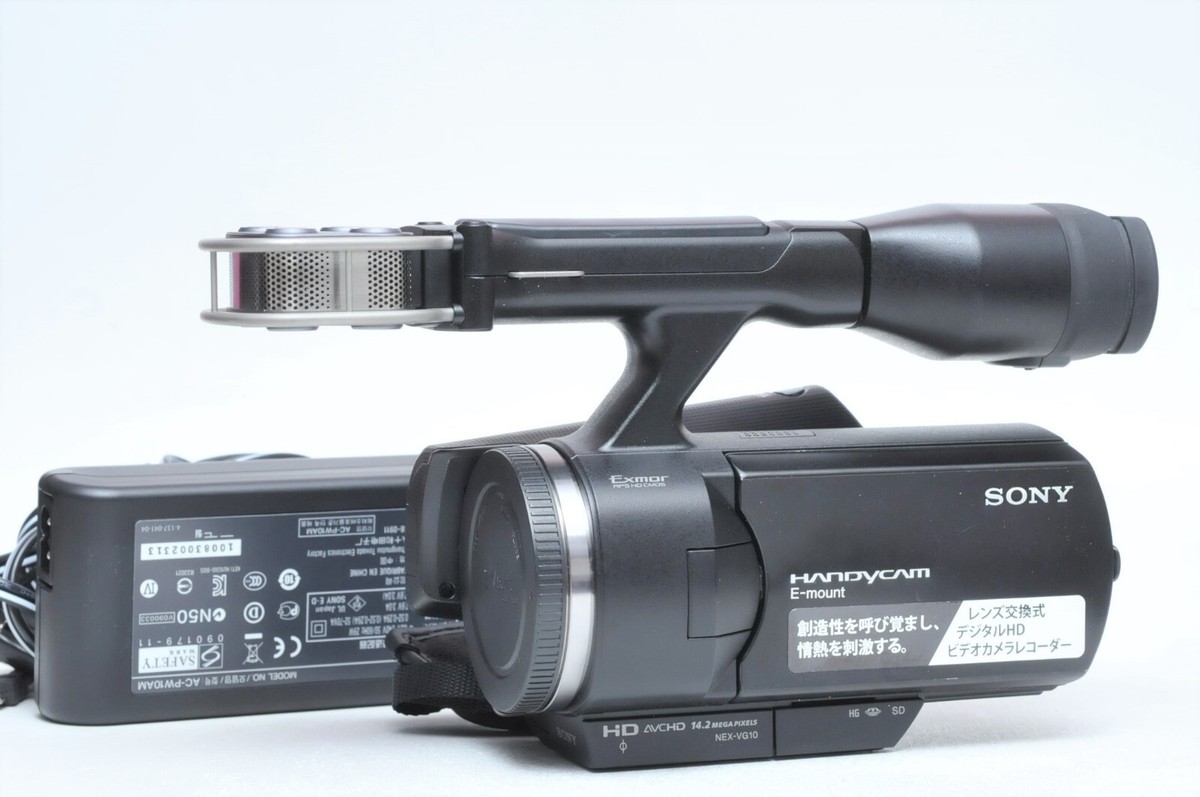 SONY ビデオカメラ NEX-VG10 Sony NEX-VG10 HandyCam 14.2MP Camcorder E mount Camera Body
