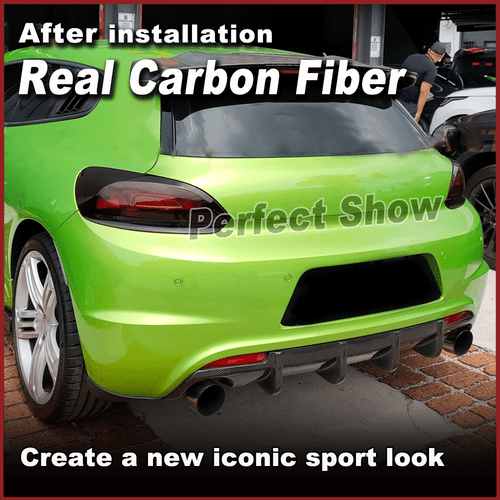 Canbon Heckdiffusor Stoßstange Diffusor Lippe Passt für VW Scirocco R 2009-2014  - Bild 3 von 13