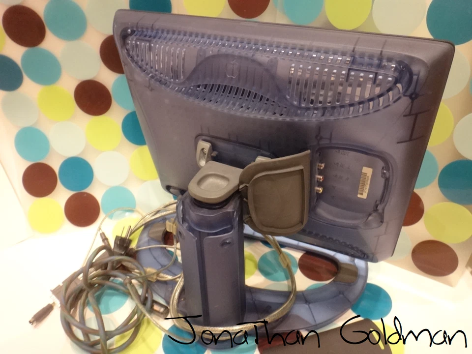 Apple Studio Display 15 M4551 Navy Blue LCD Display Monitor RARE Mac Vintage - Image 2 of 4