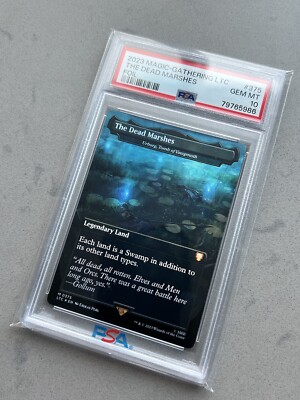 PSA 10 ~ The Dead Marshes Urborg, Tomb Of Yawgmoth M 0375 Lord of