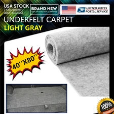 Automotive Carpet Under-felt Trunk Liner Interior Upholstery Replacement 40x80''