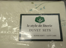 3-Piece Microfiber King DUVET Set w 2 Pillow Shams Nature