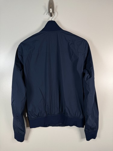 Orlebar Brown Kids Boys Full Zip Maddox Bomber Jacket Navy Blue Sz 10 19.5x24.5 - Picture 8 of 9