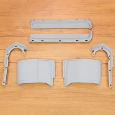 Premium Gray Abs Front Bumper Filler Set For Cadillac Eldorado 1973-74 6 Pcs