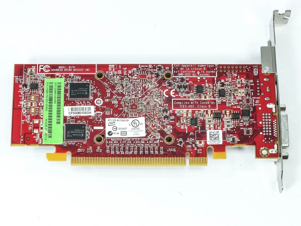 ATI B170 AMD Radeon 256MB DVI S-Video PCIe Video Graphics Card ATI-102-02 B170 - Image 2 of 4