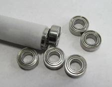 5x NMB DDRI-814ZZR 1/2" DEEP GROOVE RADIAL BALL BEARINGS .5 OD x .25 ID x.1875"