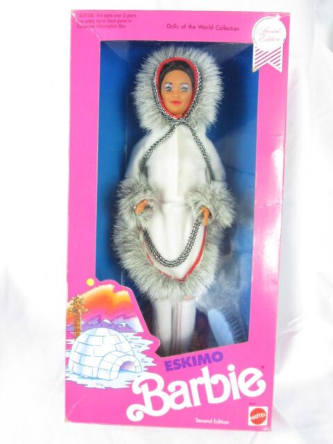 1990 ESKIMO 2nd Edition Barbie Doll DOTW #9844 NRFB In Native Costume