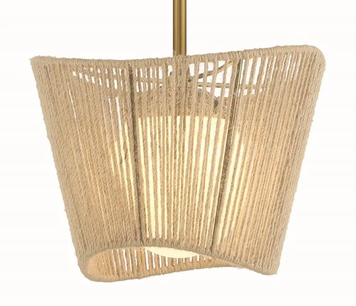 Minka Lavery 6573 Key Largo 1 Light 10"W Mini Pendant - Brass - Picture 7 of 7