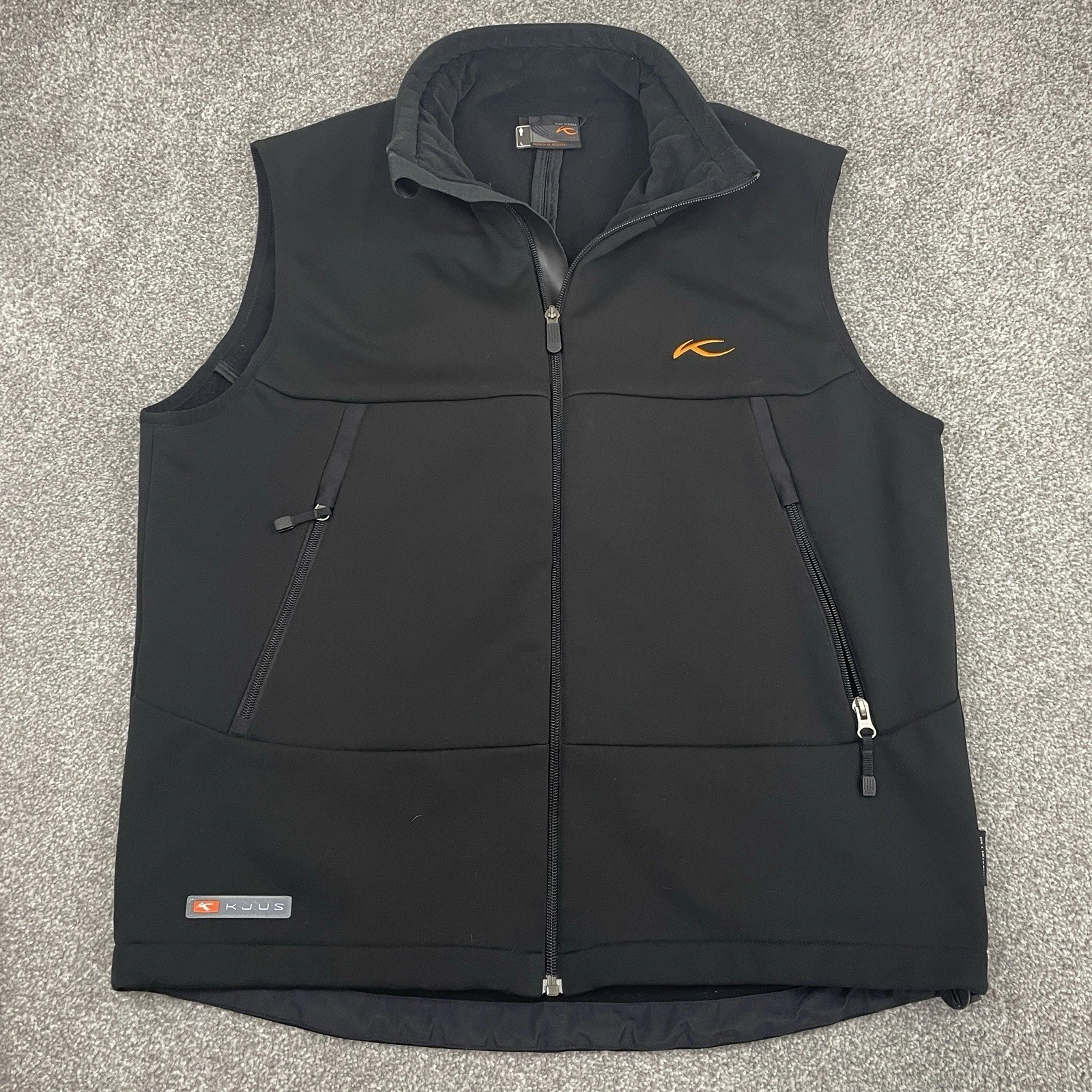 Kjus Windstopper Vest Men L Black Golf Full Zip Outdoors Sleeveless Systems Work - product detail image 1