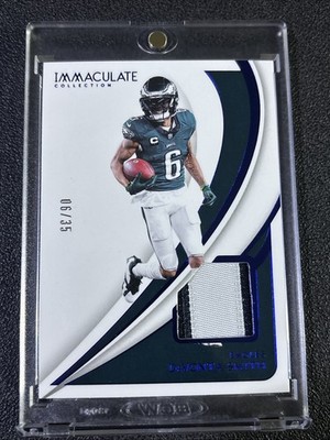 2024 Panini Immaculate Collection Devonta Smith 6/35 Jersey Match Eagles