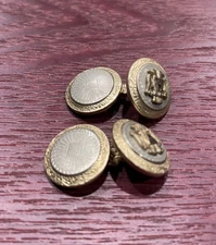 Antique HWK Co. Double Eagle Masonic Scottish Rite 32nd Degree Cufflinks 10k