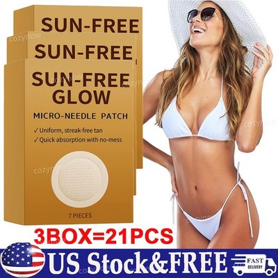 3BOX Sun-Free Glow Micro-Needle Patch for Natural Streak-Free Bronze Tan  