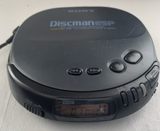 Sony Discman D-242CK ESP CD Player Works OEM AC Adapter Mega Bass Tested