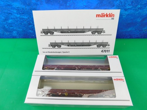 Märklin 47011-02 Rungenwagen 4-achsig Epoche V belgische Staatsbahnen | Condition: Neu
