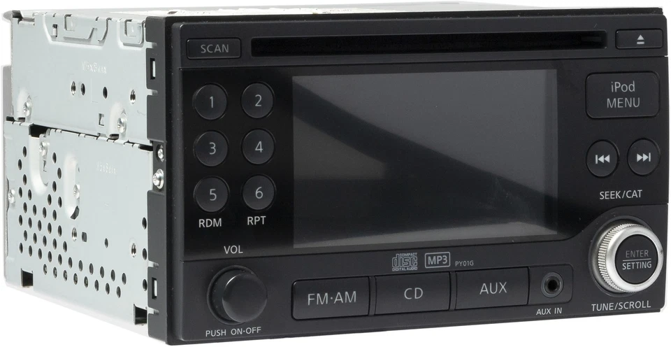 2010 Nissan Cube AM FM Radio Single Disc CD MP3 Player Aux 281851FN0A Face PY01G - Image 3 of 4